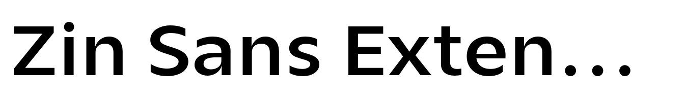 Zin Sans Extended Medium
